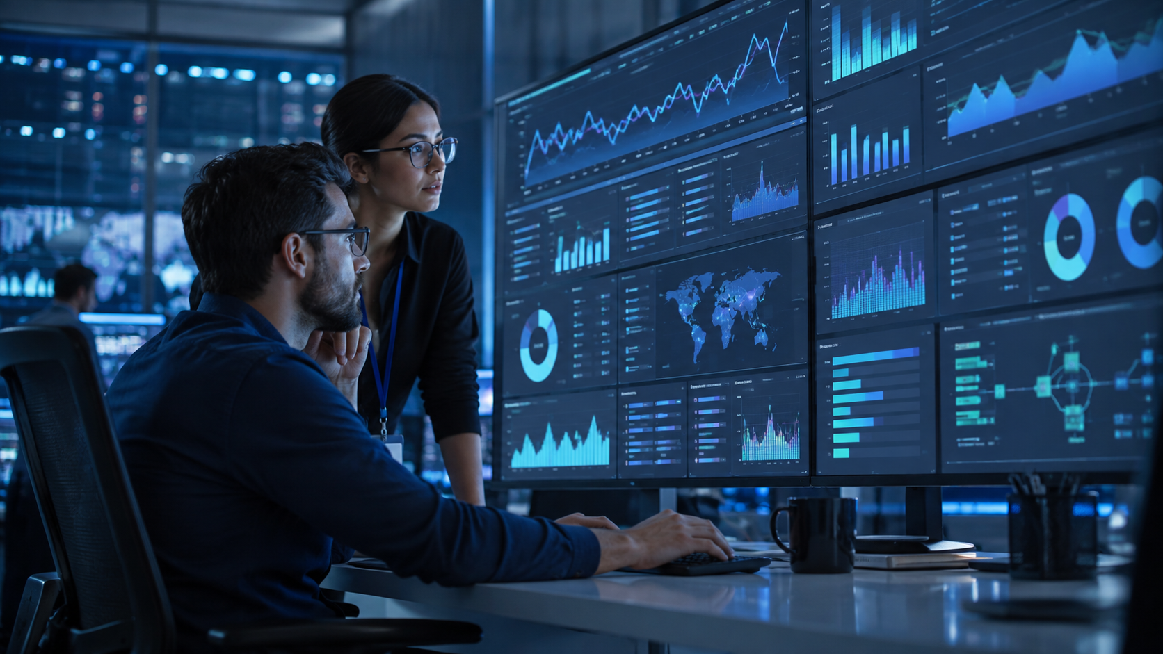 Ingenieurs surveillant la fiabilite des services